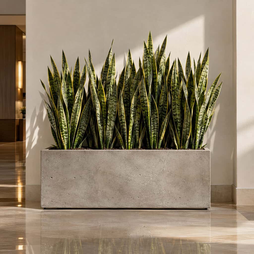 The Massed Snake Plant