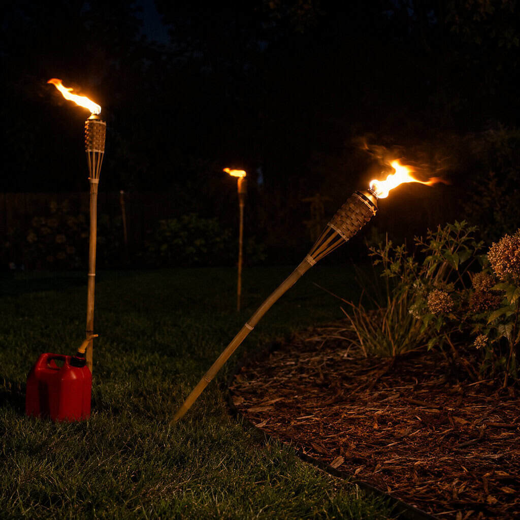 Tiki Torches as the Actual Lighting Plan