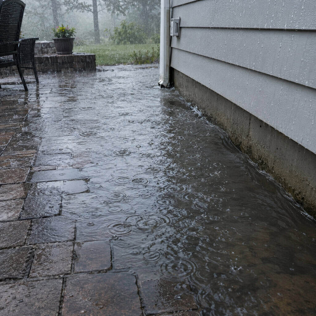 A Patio Pitched Flat — Or Back Toward the House