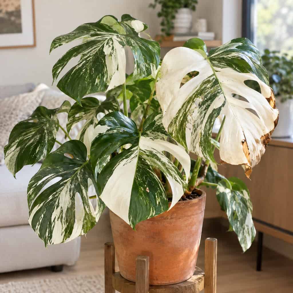 The Variegated 'Albo' Monstera