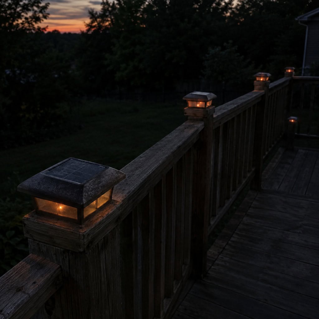 Solar Deck Post Cap Lights