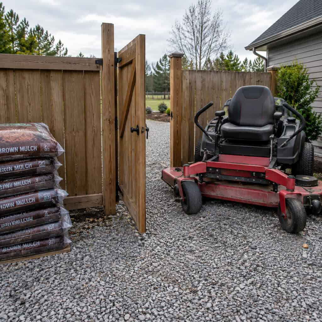 One 36-Inch Gate as Your Only Access