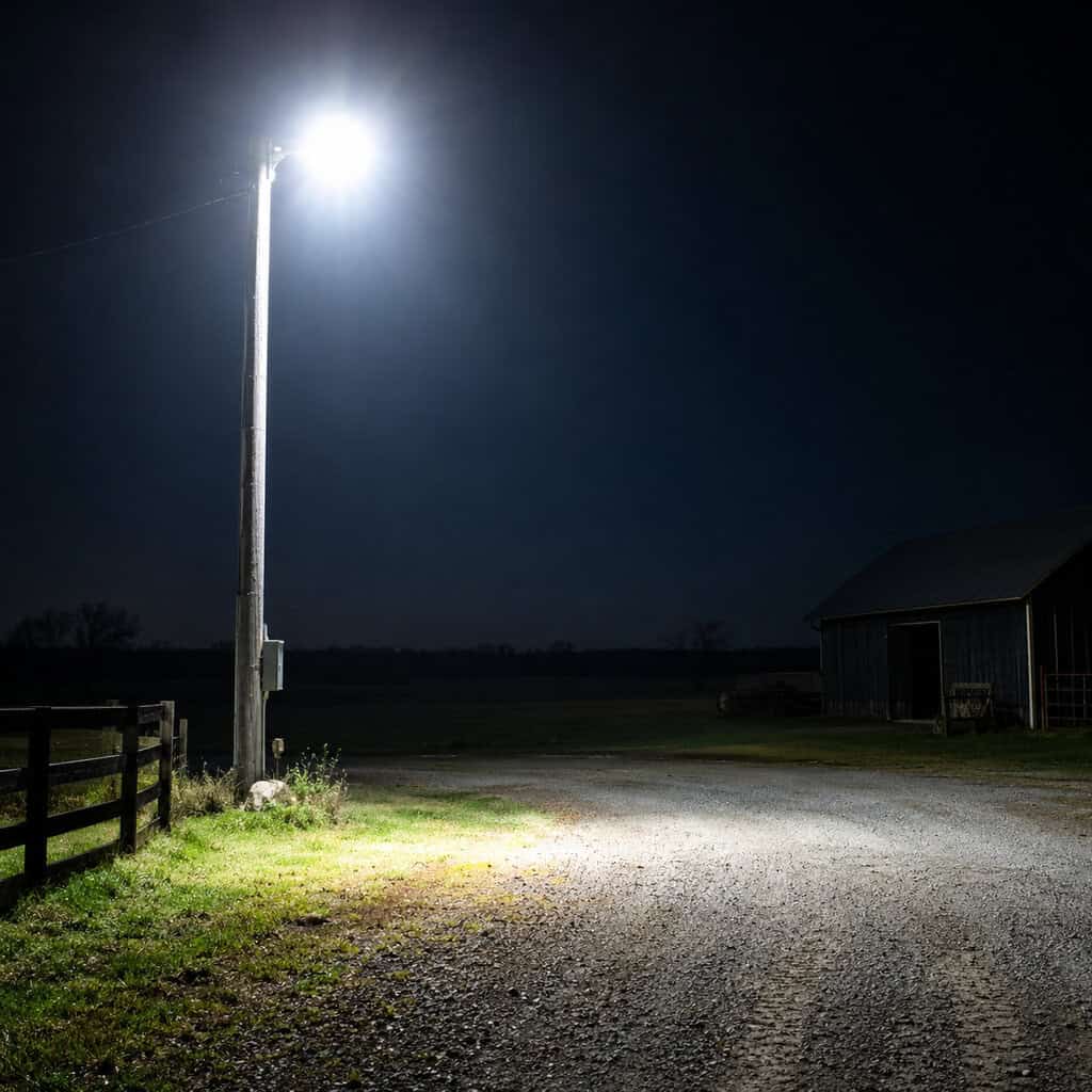 The Utility-Rented Dusk-to-Dawn Pole Light