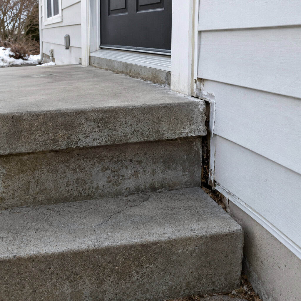 Steps and Stoops With No Frost Footing
